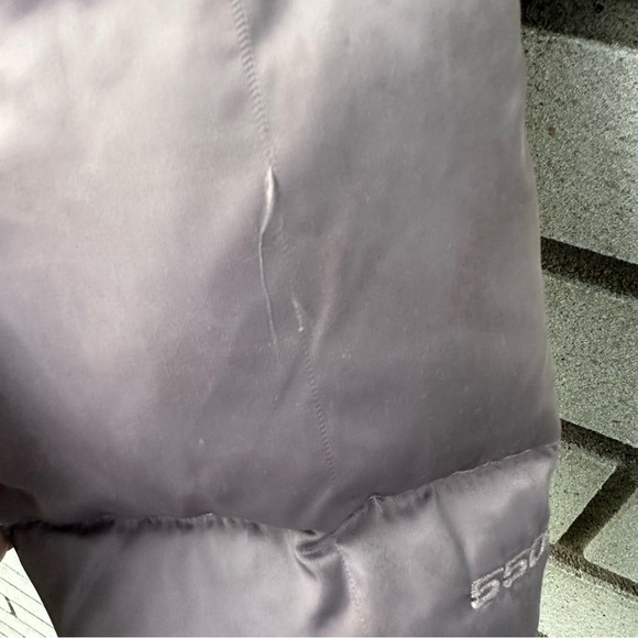 The North Face Aconcagua 550 Down Jacket Purple Satin Puffer Women’s XS - Picture 15 of 15